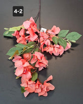 Ramură artificială decorativă - 77cm bougainvillea piersică